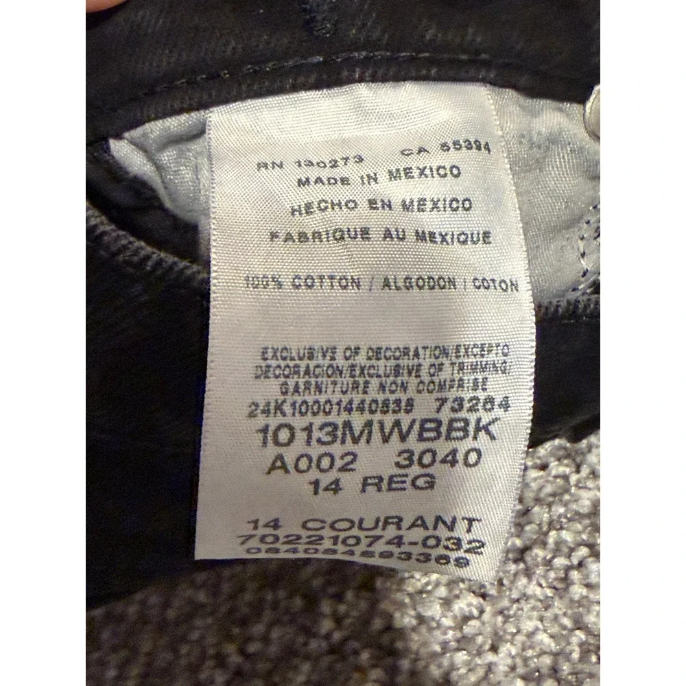 Wrangler Jeans Boys 14 Reg Black Cowboy Cut Relaxed Fit Straight Leg Cotton *